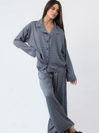 Verita - Bequemer Pyjama mit langen Ärmeln und Aufdruck
