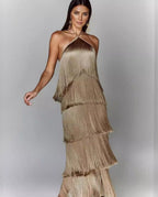 Adeline - Trägerkleid mit Quasten und offenem Rücken