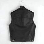 Herrenweste im Bikerstil mit Ledereffekt - Ardent