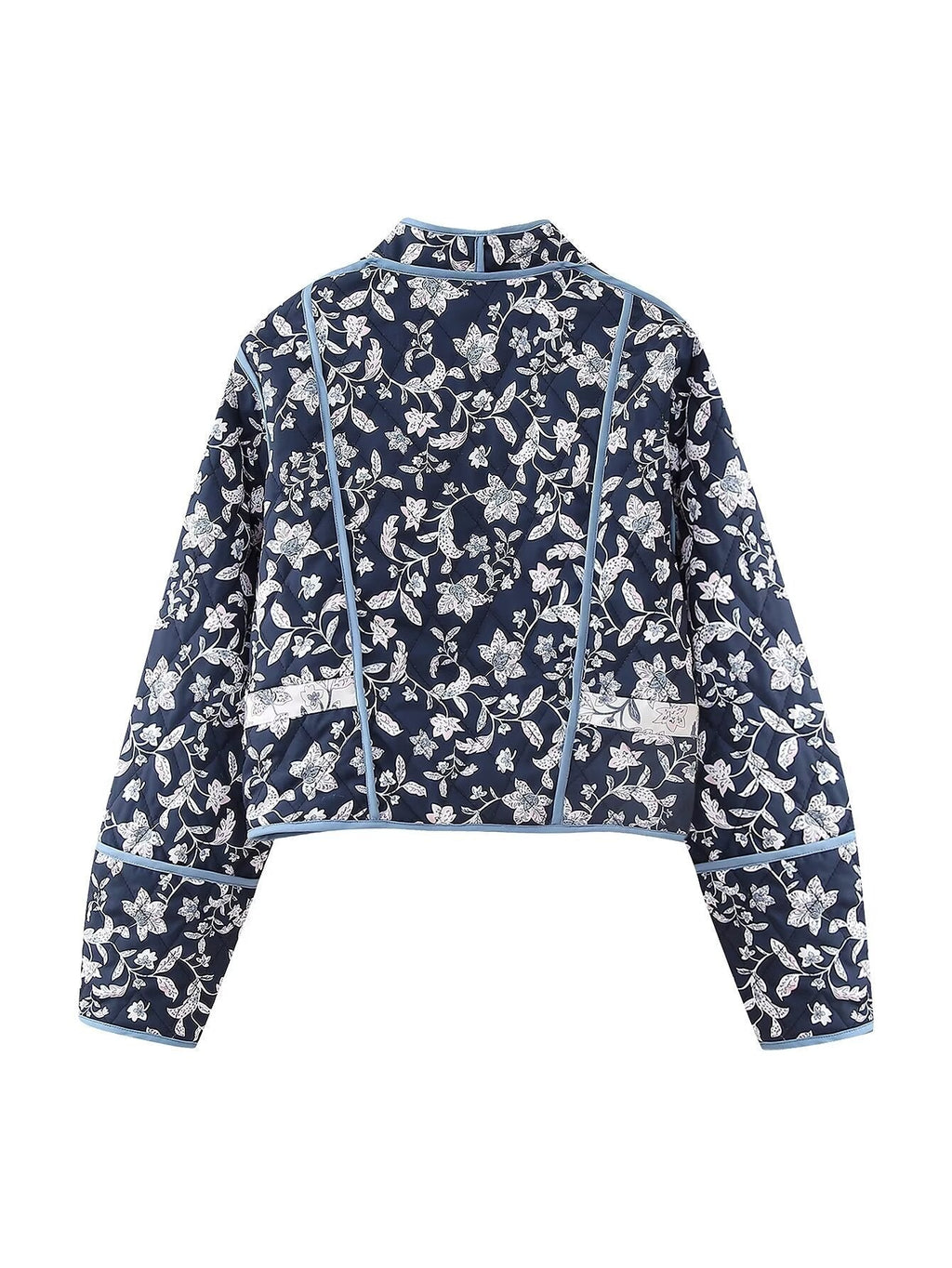 Jacke zum Wenden mit Blumenmuster und Ethno-Muster