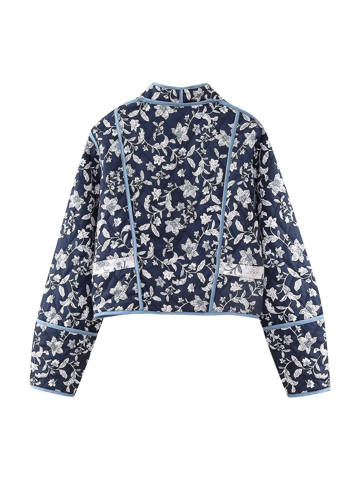 Jacke zum Wenden mit Blumenmuster und Ethno-Muster