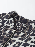 Jacke mit lockerer Passform und Print