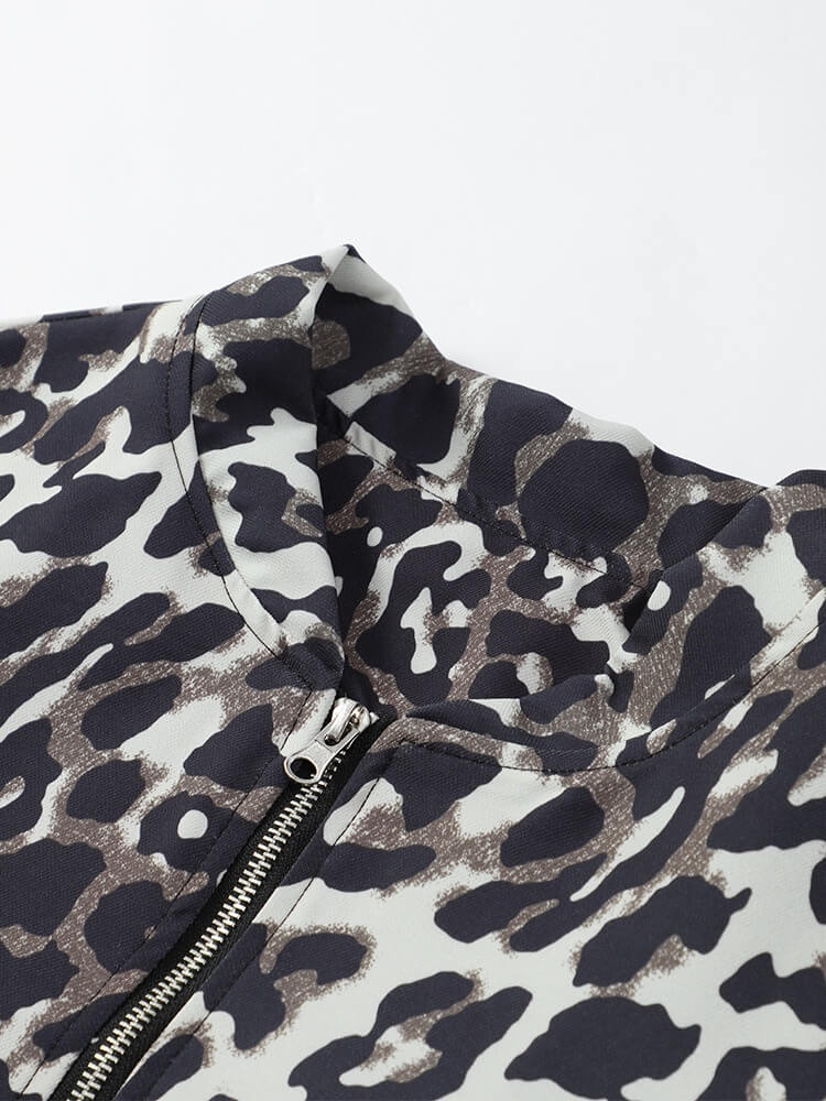 Jacke mit lockerer Passform und Print