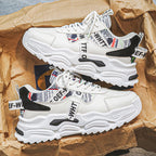 Herren-Turnschuhe mit dicken Sohlen und grafischen Elementen - Draven