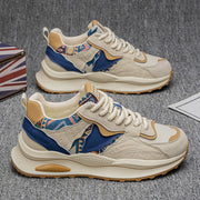 Beige/Blau