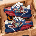 Herren-Turnschuhe mit dicker Sohle und Textildesign - Aleron