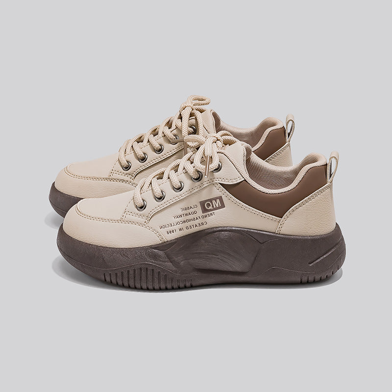 Niedrige Plateau-Turnschuhe für Frauen mit Schnürsenkeln - Lira