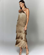 Adeline - Trägerkleid mit Quasten und offenem Rücken