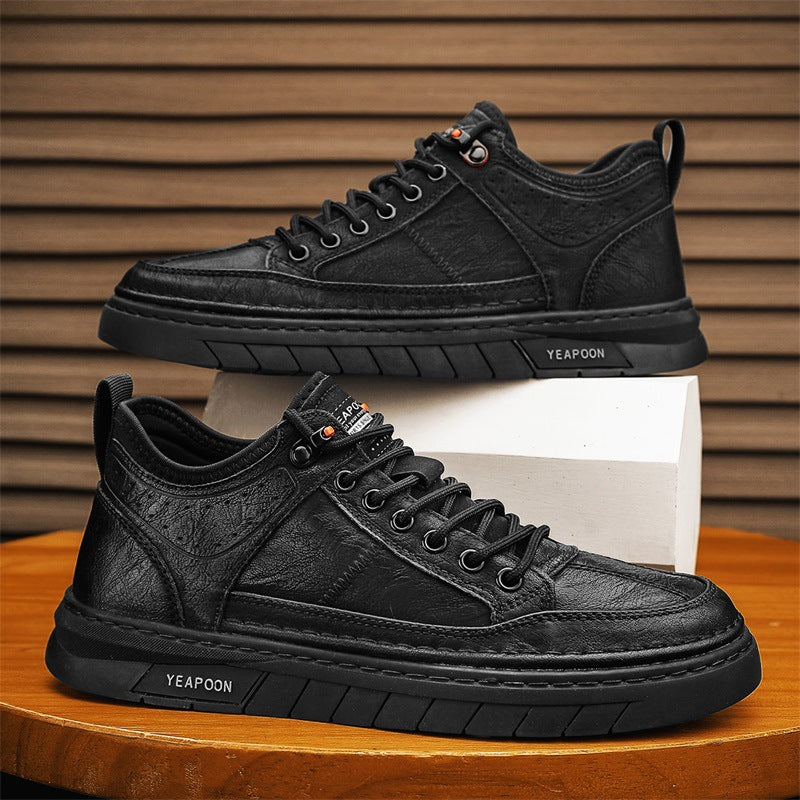 Sportliche Herren-Turnschuhe mit Ledereffekt - Dante