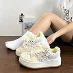 Damen-Turnschuhe mit Plateausohle - Kaira