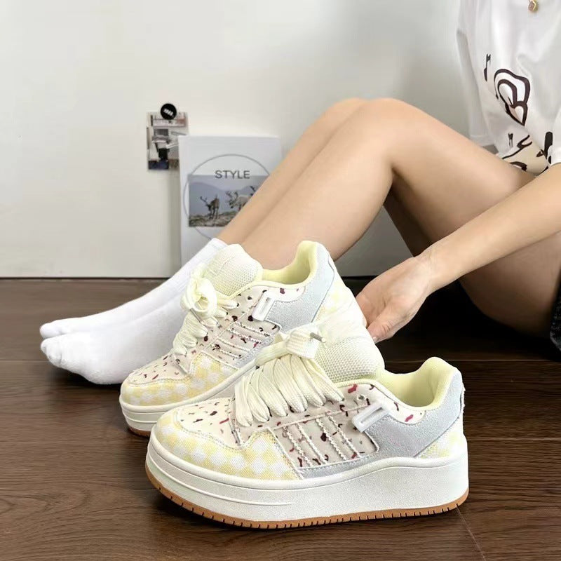 Damen-Turnschuhe mit Plateausohle - Kaira