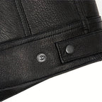 Herrenweste im Bikerstil mit Ledereffekt - Ardent