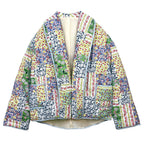 Jacke mit Blumenmuster, Patchwork und Taschen