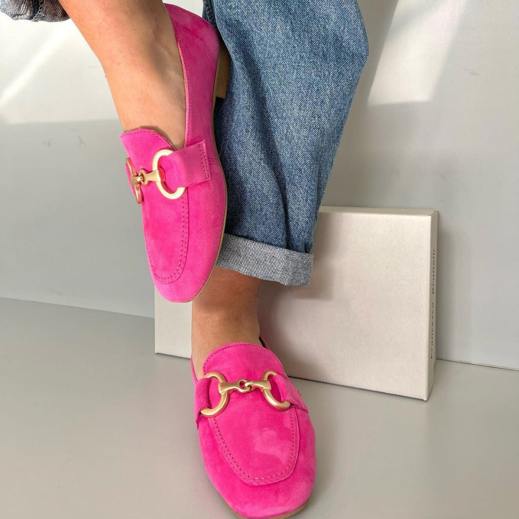 Damen Mokassins Metalldetail klassische flache Sohle - Elira