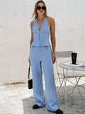 Kenia - Vielseitiger zweiteiliger ärmelloser V-Ausschnitt Jumpsuit für Frauen