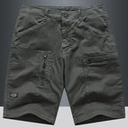 Gerade Herren-Cargo-Shorts mit Reißverschluss - Elias