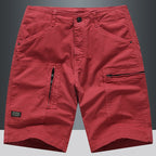 Gerade Herren-Cargo-Shorts mit Reißverschluss - Elias