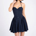 Paula - Rückenfreies Kleid mit fester Taille Weiblich