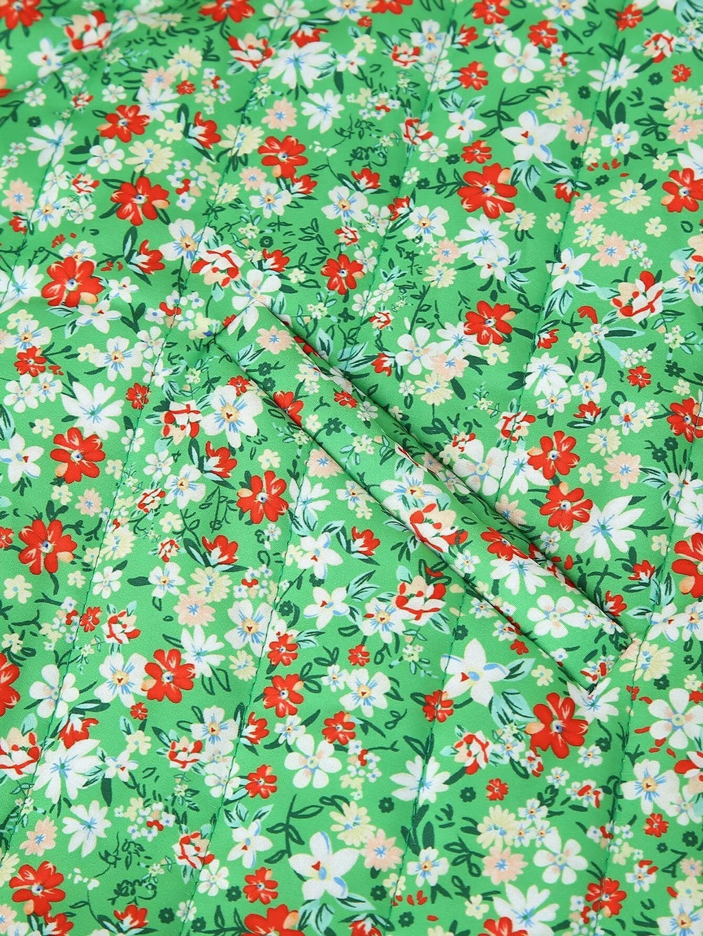 Lockere Jacke mit Blumenmuster