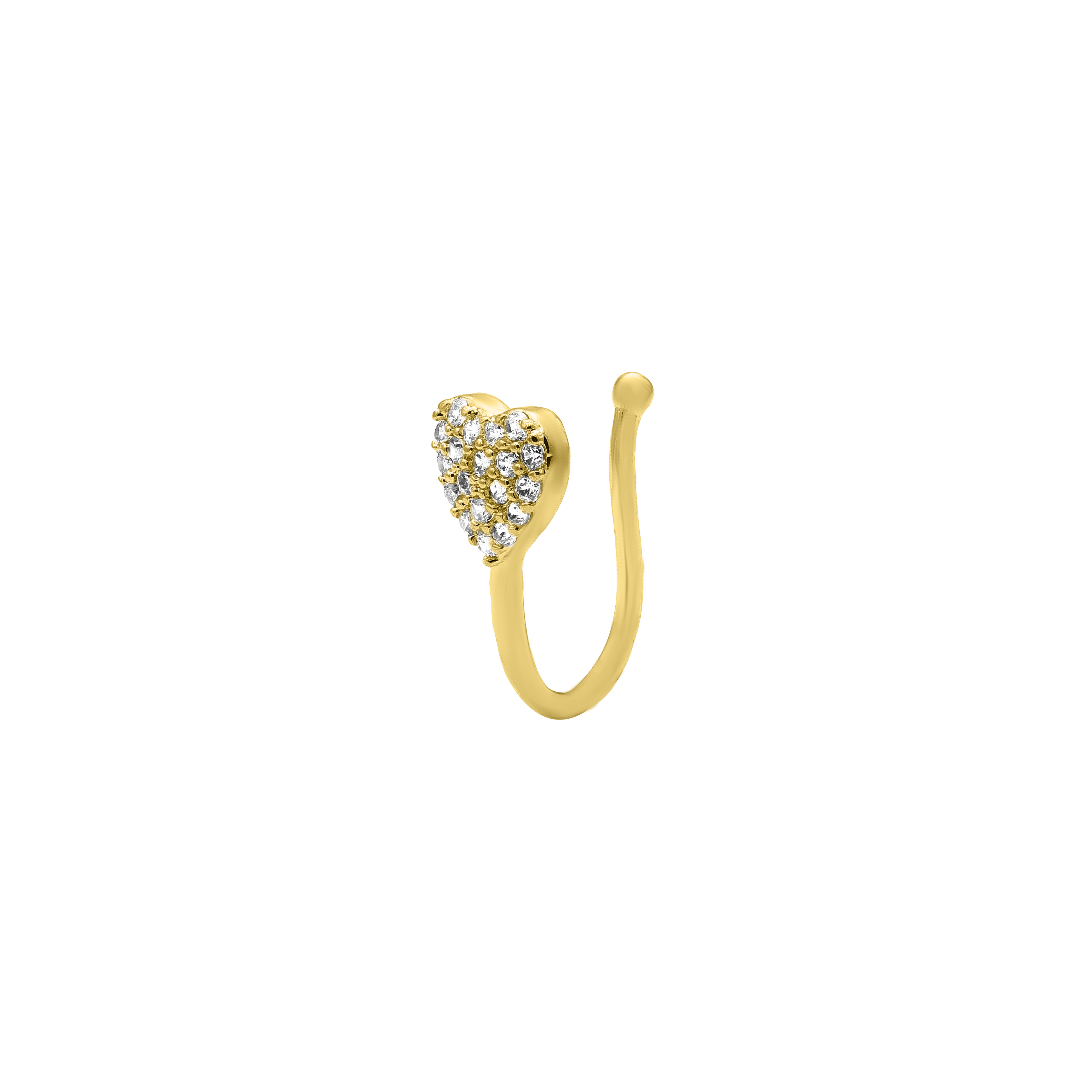 Love Heart Earcuff 14K Vergoldet