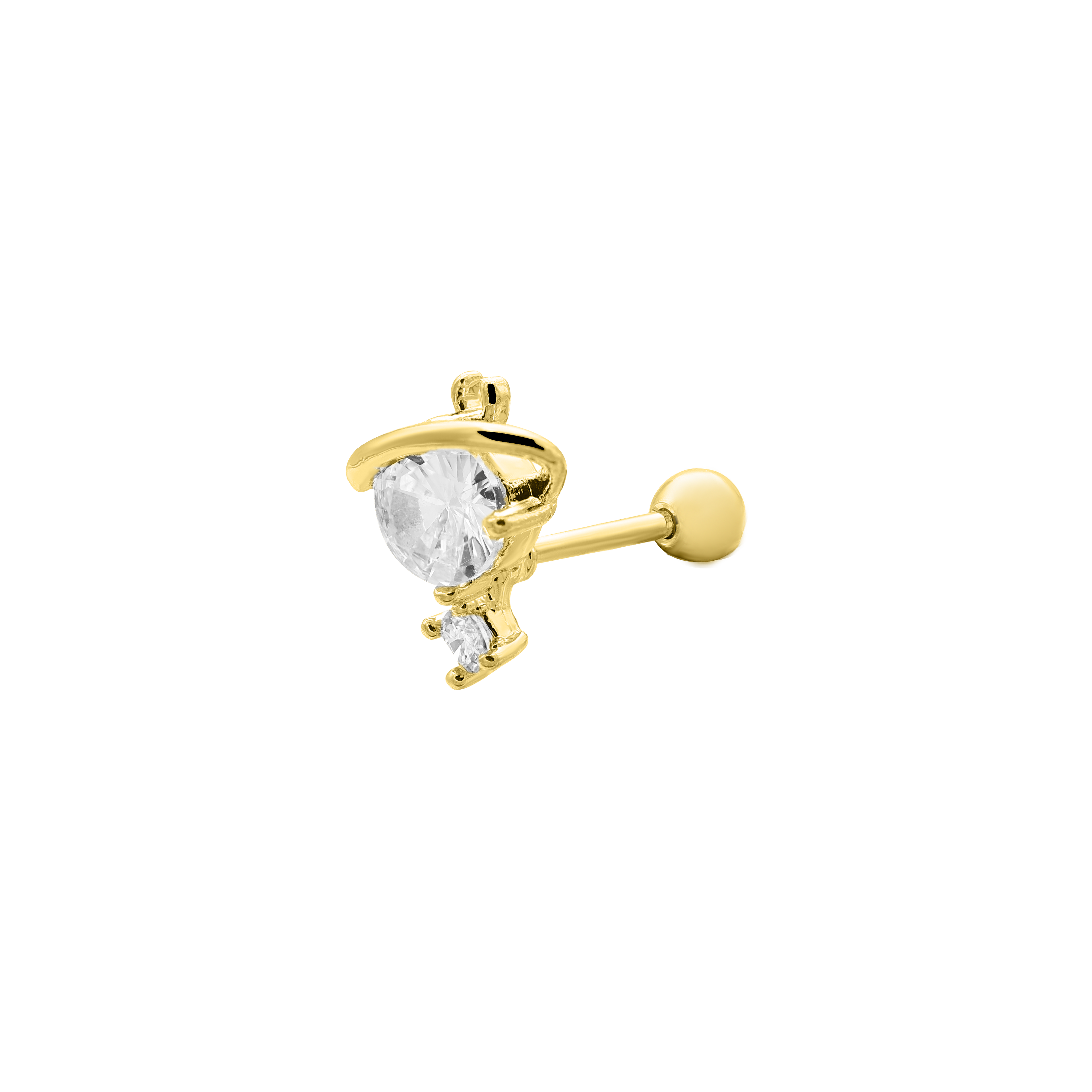 Victorious Ohr Piercing 14K Vergoldet