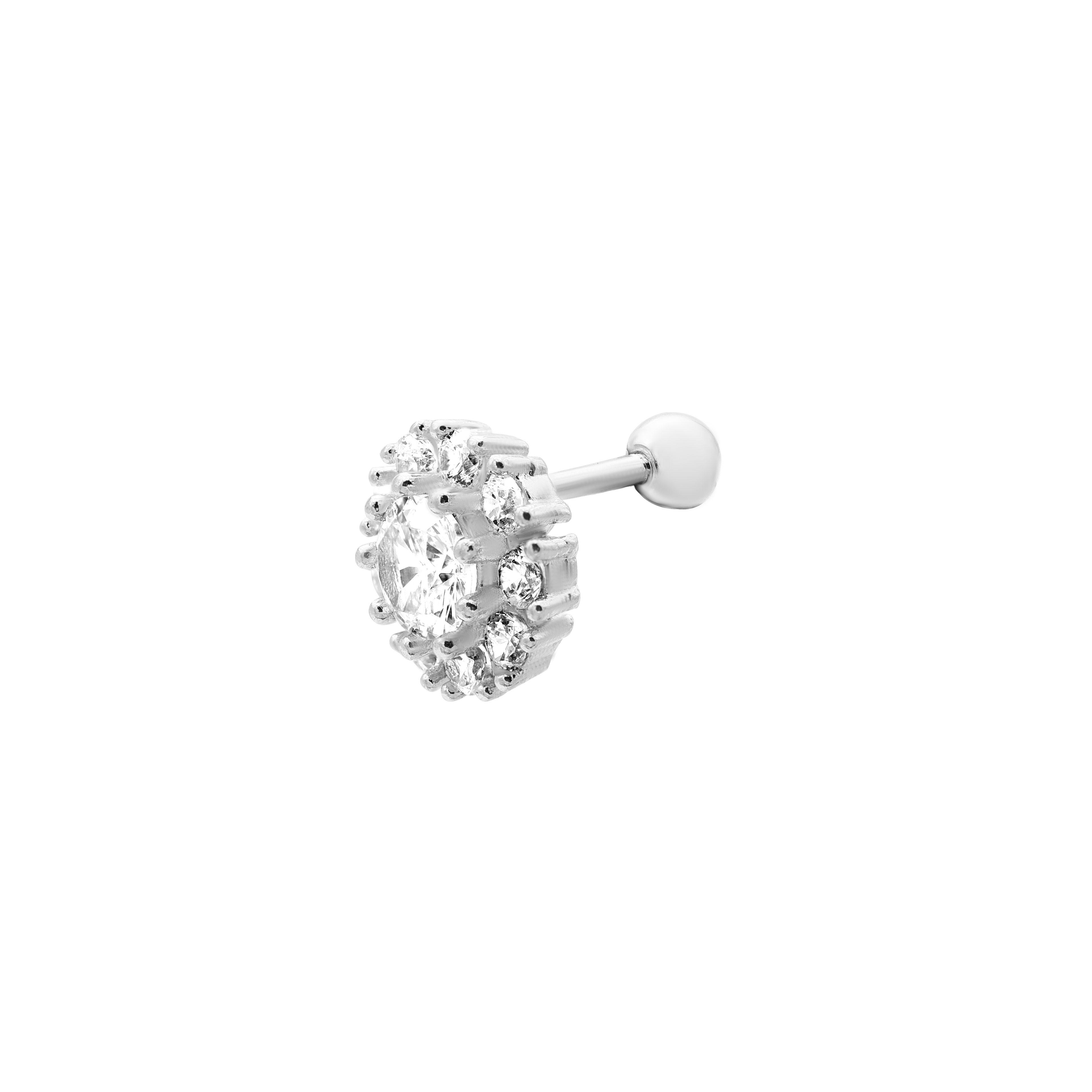 Sunflower Ohr Piercing 14K Vergoldet