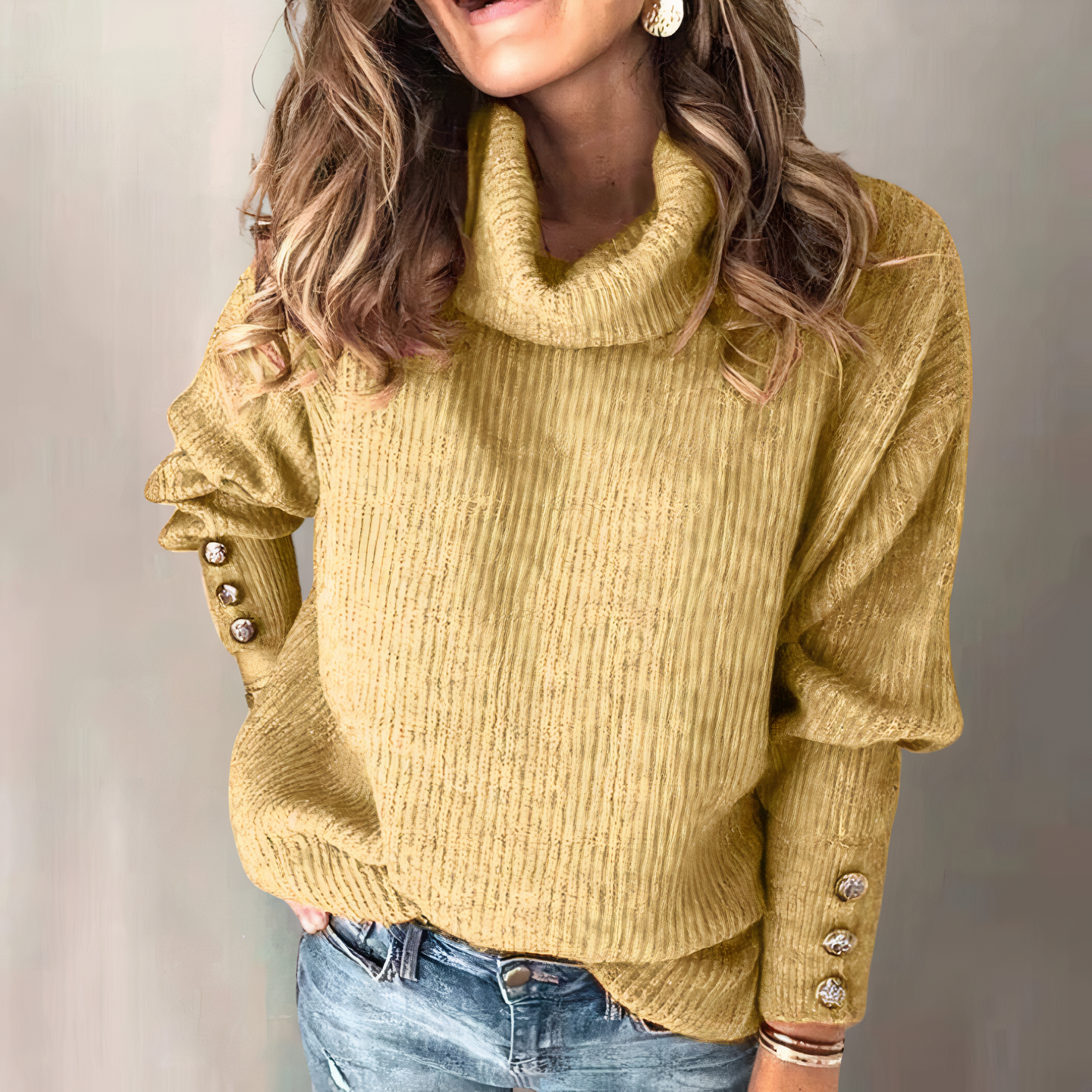 PEYTON - unser langärmeliger Strickpullover.