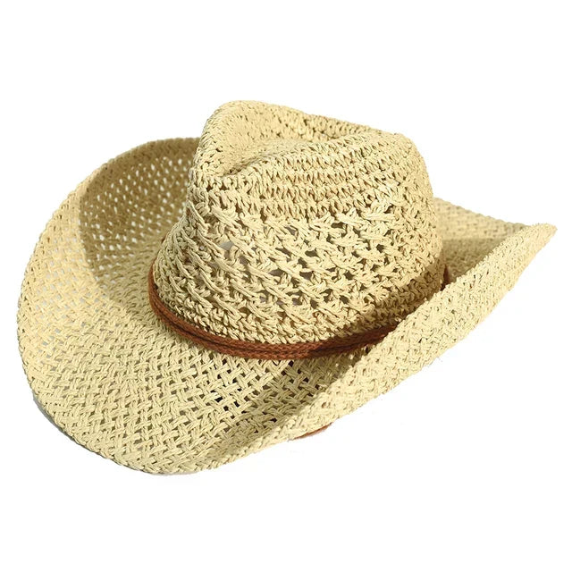 Panama Weicher handgefertigter Cowboy-Strohhut