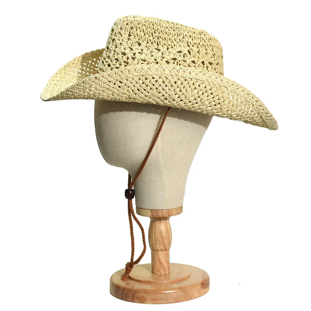 Panama Weicher handgefertigter Cowboy-Strohhut