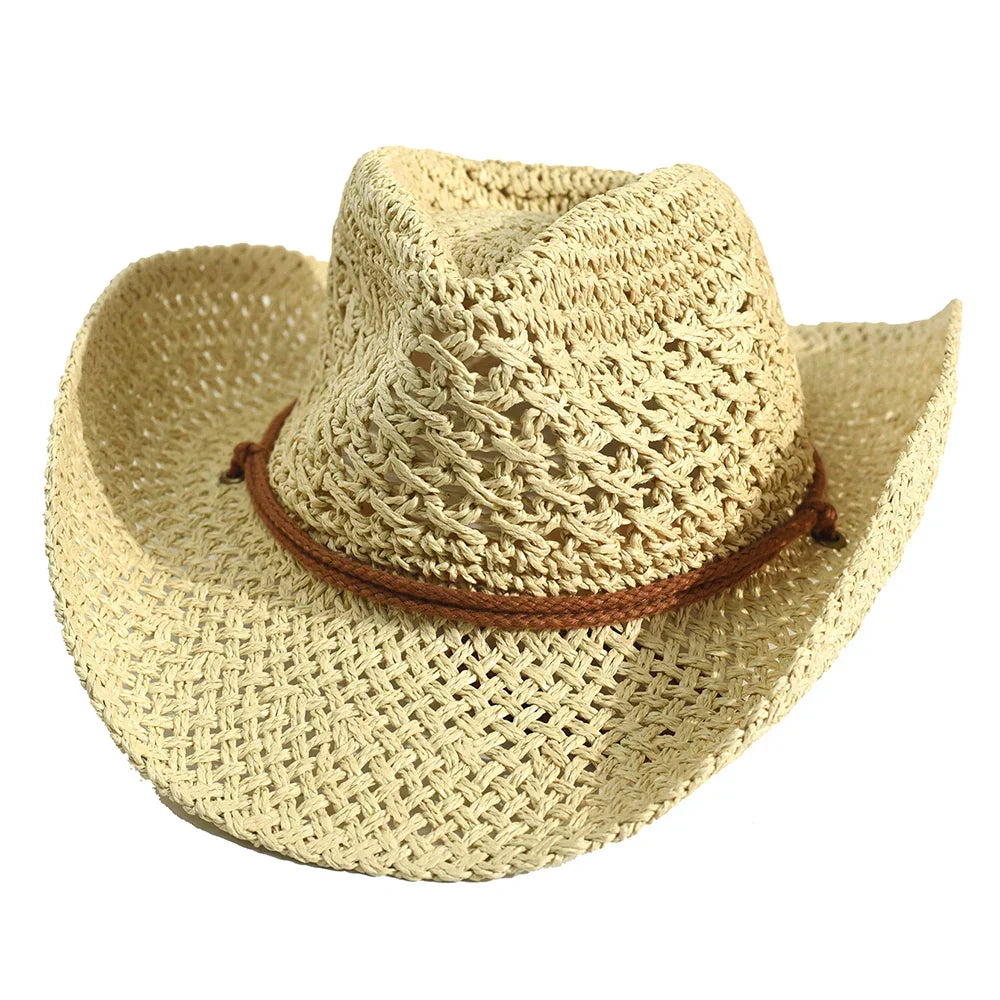 Panama Weicher handgefertigter Cowboy-Strohhut