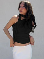 Sexy Rücken frei Schulter Tank Tops