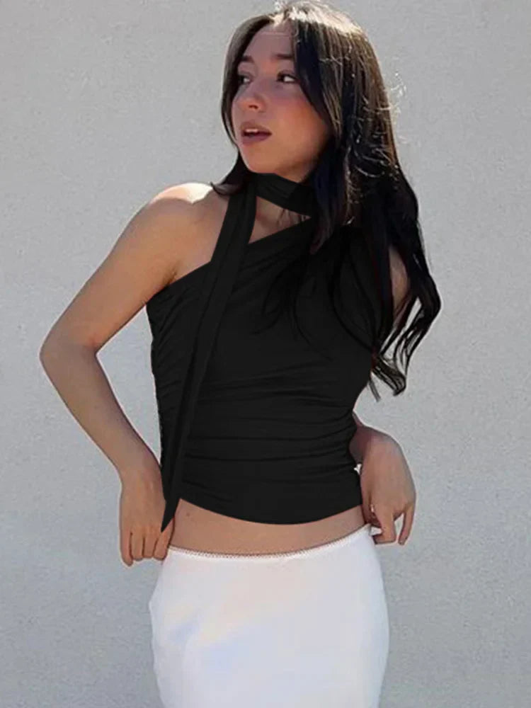 Sexy Rücken frei Schulter Tank Tops