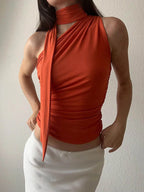 Sexy Rücken frei Schulter Tank Tops