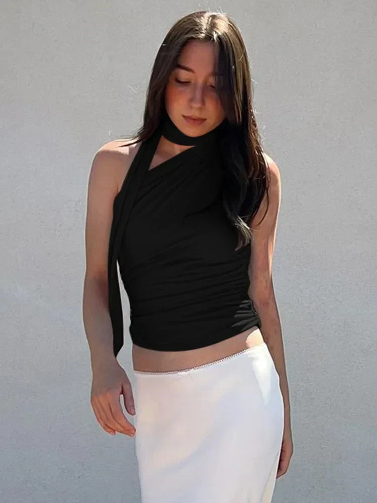 Sexy Rücken frei Schulter Tank Tops
