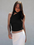 Sexy Rücken frei Schulter Tank Tops