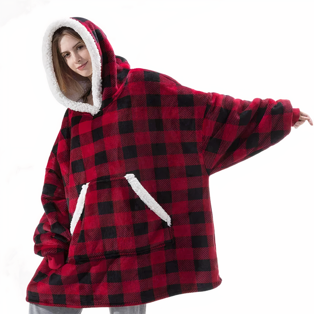 REGINA - Kuschelige Kuscheldecke Hoodie