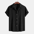 Kubanisches Jacquard-Hemd und Shorts-Set