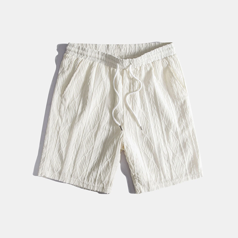 Kubanisches Jacquard-Hemd und Shorts-Set