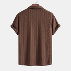 Kubanisches Jacquard-Hemd und Shorts-Set