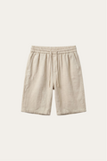 Shorts aus Leinen mit elastischem Bund und Kordelzug für Männer - Lecce