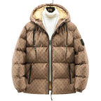 ROBERT - Baumwolljacke mit Allover-Briefdruck