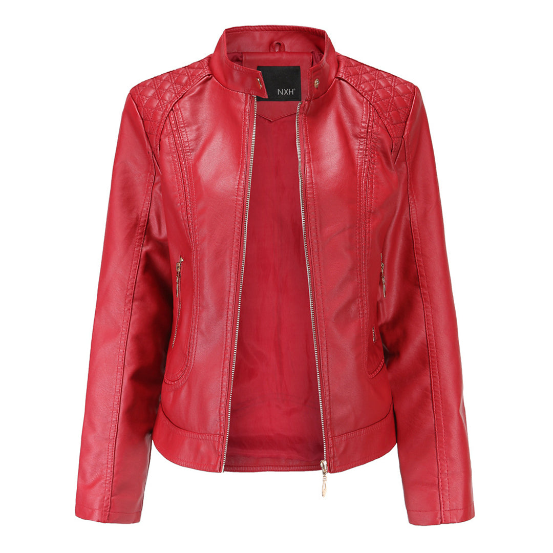 Stilvolle Lederjacke mit zeitlosem Design