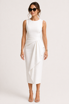 Midi-Bürokleid für Damen mit professioneller Passform - Lirena