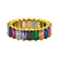 Prestige Baguette Ring 14K Vergoldet