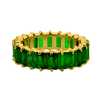 Prestige Baguette Ring 14K Vergoldet