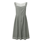 Damen Oktoberfest Dirndl Kleid mit Quadratkragen - Hildegard