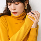 Caro - Bedeckter Schnitt Rollkragenpullover für Frauen