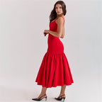 Ariana - Elegantes Kleid mit Falten und schmalem Schnitt