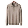 Herren Strickpullover mit halbem Reißverschluss - Lauro