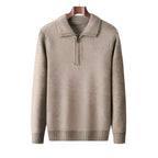 Herren Strickpullover mit halbem Reißverschluss - Lauro